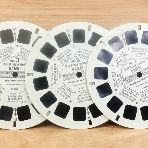 Vintage View-Master Reels Set B400 “Bambi” / 3 Reels + Booklet - Picture 4 of 6